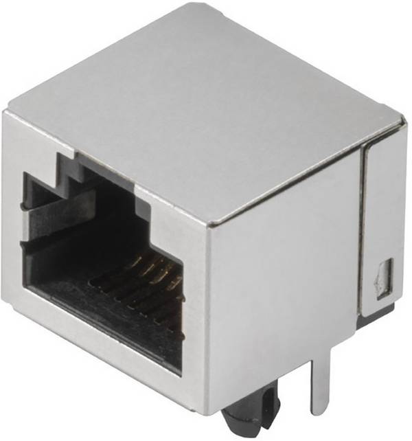 Weidmüller RJ45C5 T1U 2.8N4N TY RJ45 CAT 5 csatlakozó 1455240000 Alj, beépíthető, vízszintes   Pólusszám 8 Ezüst, Fekete 140 db