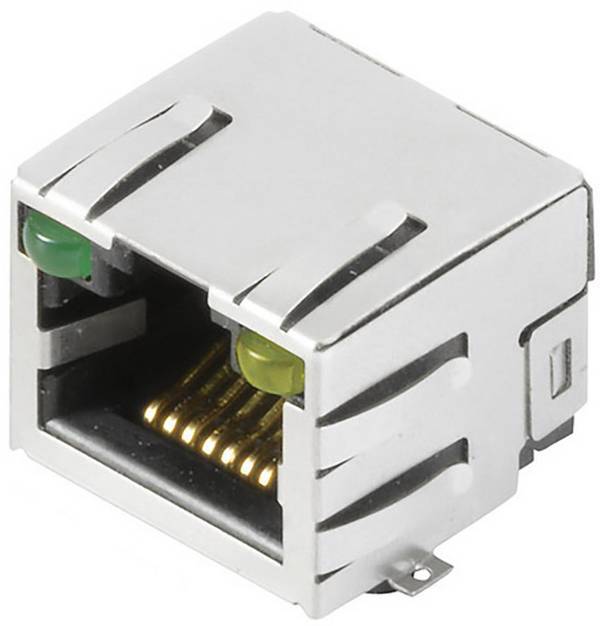 Weidmüller RJ45C3 S1U DE4G/Y RL RJ45 csatlakozó CAT 3 2562890000 Alj, beépíthető, vízszintes   Pólusszám 12 Ezüst, Fekete 180 db