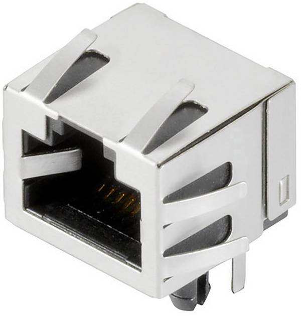 Weidmüller RJ45C5 R1U 3.3E4N RL RJ45 CAT 5 csatlakozó 2562930000 Alj, beépíthető, vízszintes   Pólusszám 8 Ezüst, Fekete 180 db