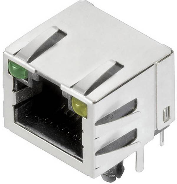 Weidmüller RJ45C5 T1U 2.8E4G/Y TY RJ45 CAT 5 csatlakozó 2562880000 Alj, beépíthető, vízszintes   Pólusszám 12 Ezüst, Fekete 140 db