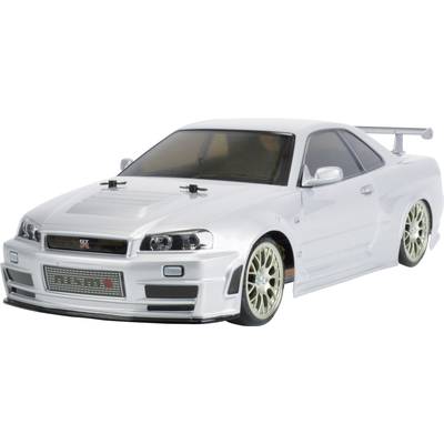 Tamiya 1:10 RC modellautó Elektro Közúti modell Nismo R34 GT-R Z-Tune Brushed 4WD építőkészlet TT-02D