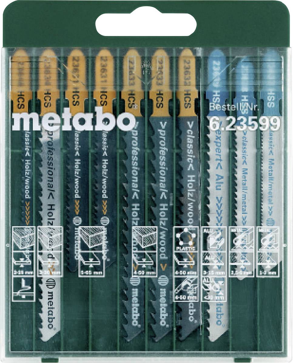 Metabo 623599000 10 részes fűrészlap-tartomány 10 db-0