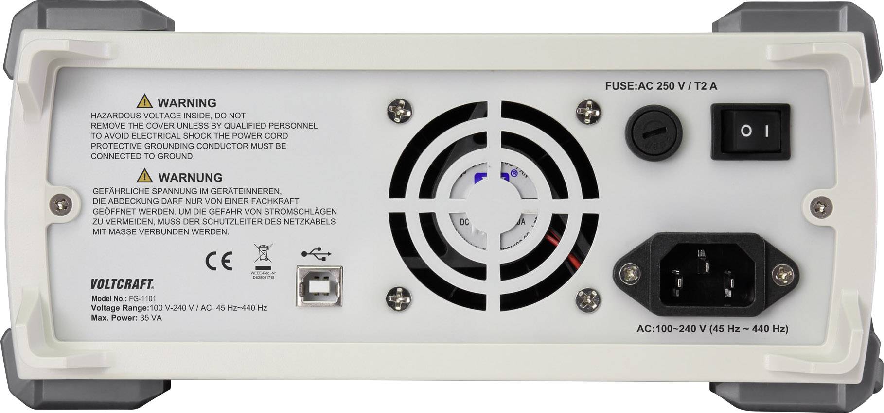 Hálózatról működő függvénygenerátor 1 µHz - 10 MHz, 1 csatornás