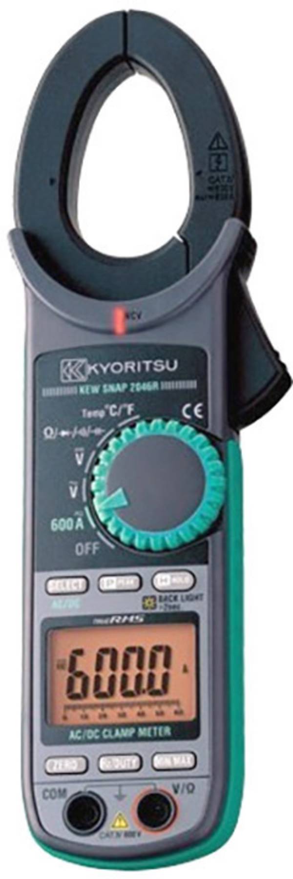 Kyoritsu KEW-2046R Lakatfogó  digitális vizsgálókábellel, táskával CAT IV 600 V