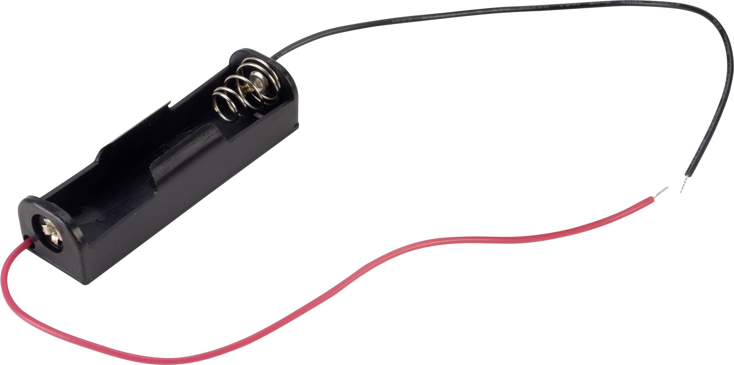 Elemtartó ceruzaelemhez 1x AA, vezetékes, TRU COMPONENTS BH-311-1A