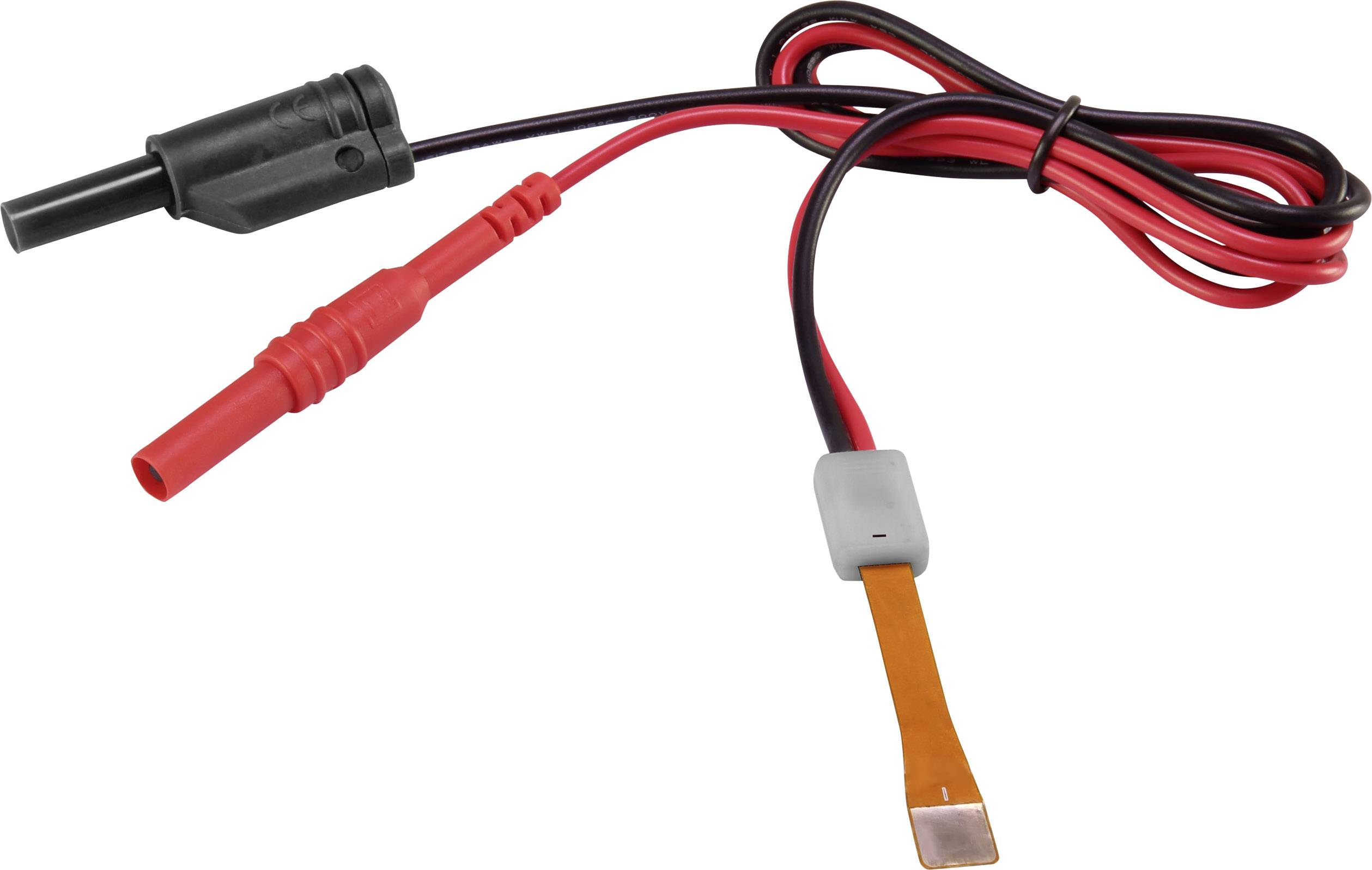 VOLTCRAFT MB-702 Elem mérőadapter - Egyenes Fekete, Piros