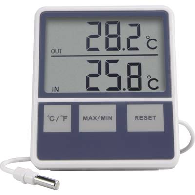 Vezetékes digitális külső-belső hőmérő, fehér, Basetech BTTH-1015