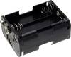 Elemtartó ceruzaelemhez 6x AA, klipszes, TRU COMPONENTS BH-363-1B