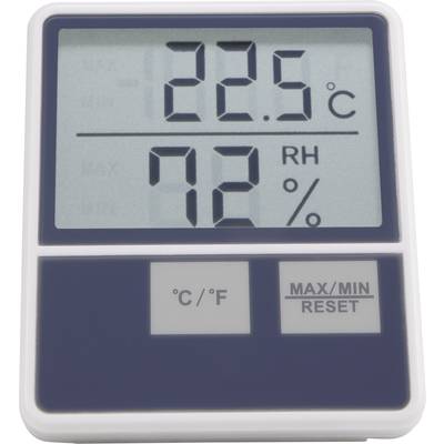 Hőmérséklet- és légnedvesség mérő, fehér, Basetech BTTH-1014