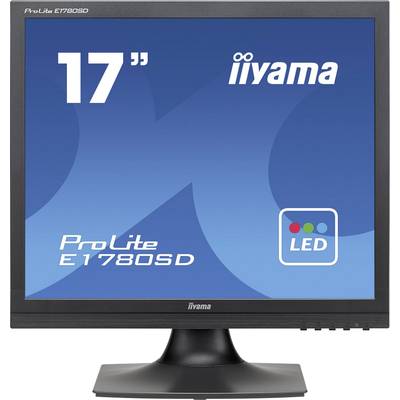Iiyama PROLITE E1780SD-B1 LED monitor (felújított)  EEK E (A - G) 43.2 cm (17 coll) 1280 x 1024 pixel 5:4 5 ms VGA, DVI 