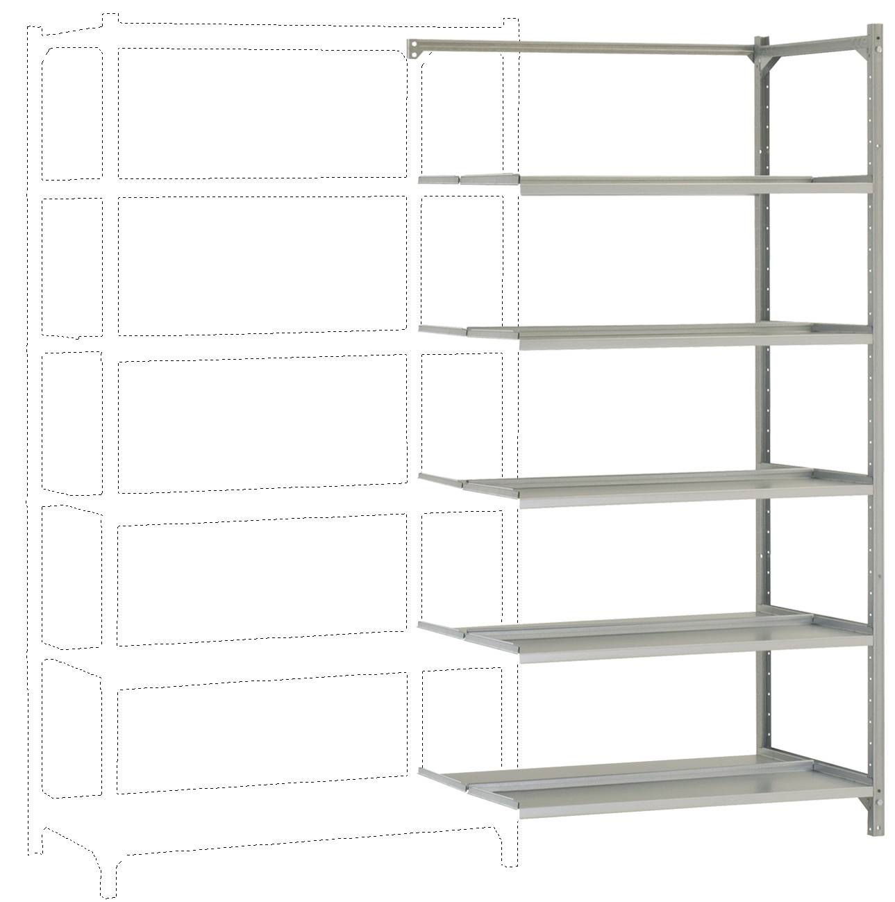 Manuflex RA2572 Raktári polc ráépíthető modul (Sz x Ma x Mé) 90 x 1.9 x 60 mm Ónozott