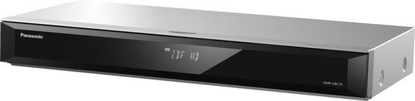 Panasonic DMR-UBC70 UHD Blu-ray felvevő 4K Ultra HD, Twin-HD DVB-C/T2 tuner, High-resolution audio, Smart TV, WLAN, USB felvevő Ezüst