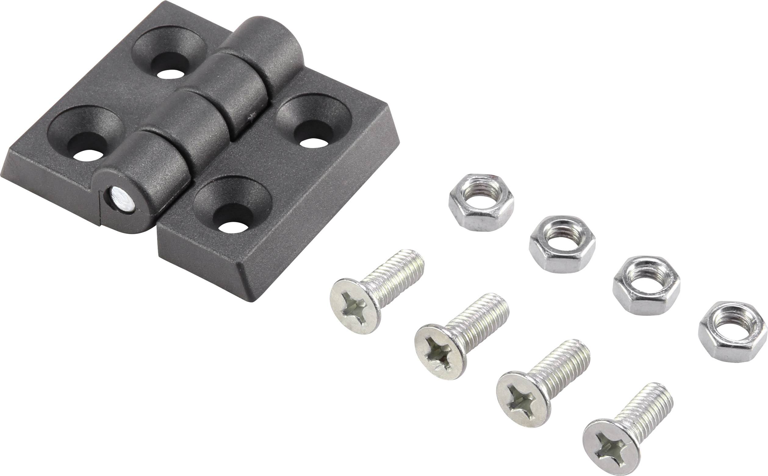 Basetech Műanyag zsanér 53x44x8 mm 53 mm 1 db