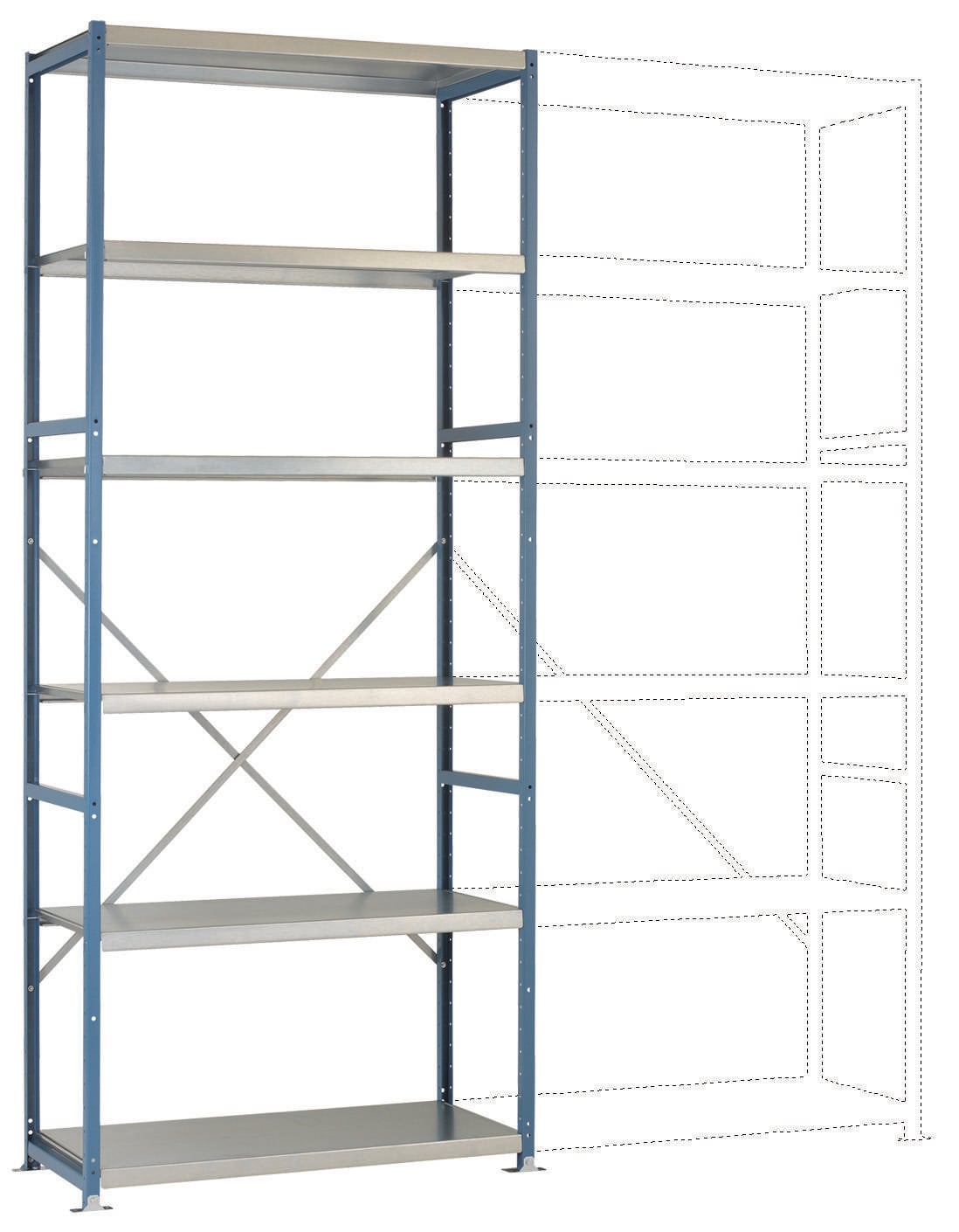 Manuflex RP1319.0001 Polc alapmodul 100 kg (Sz x Ma x Mé) 97 x 2.5 x 50 mm Acél Porbevonatos Szürke, Zöld Fém padló