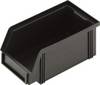 Alutec 1394005197 ESD Nyitott tárolódobozok CB5MC Egymásra rakható (H x Sz x Ma) 175 x 100 x 75 mm Fekete 1 db