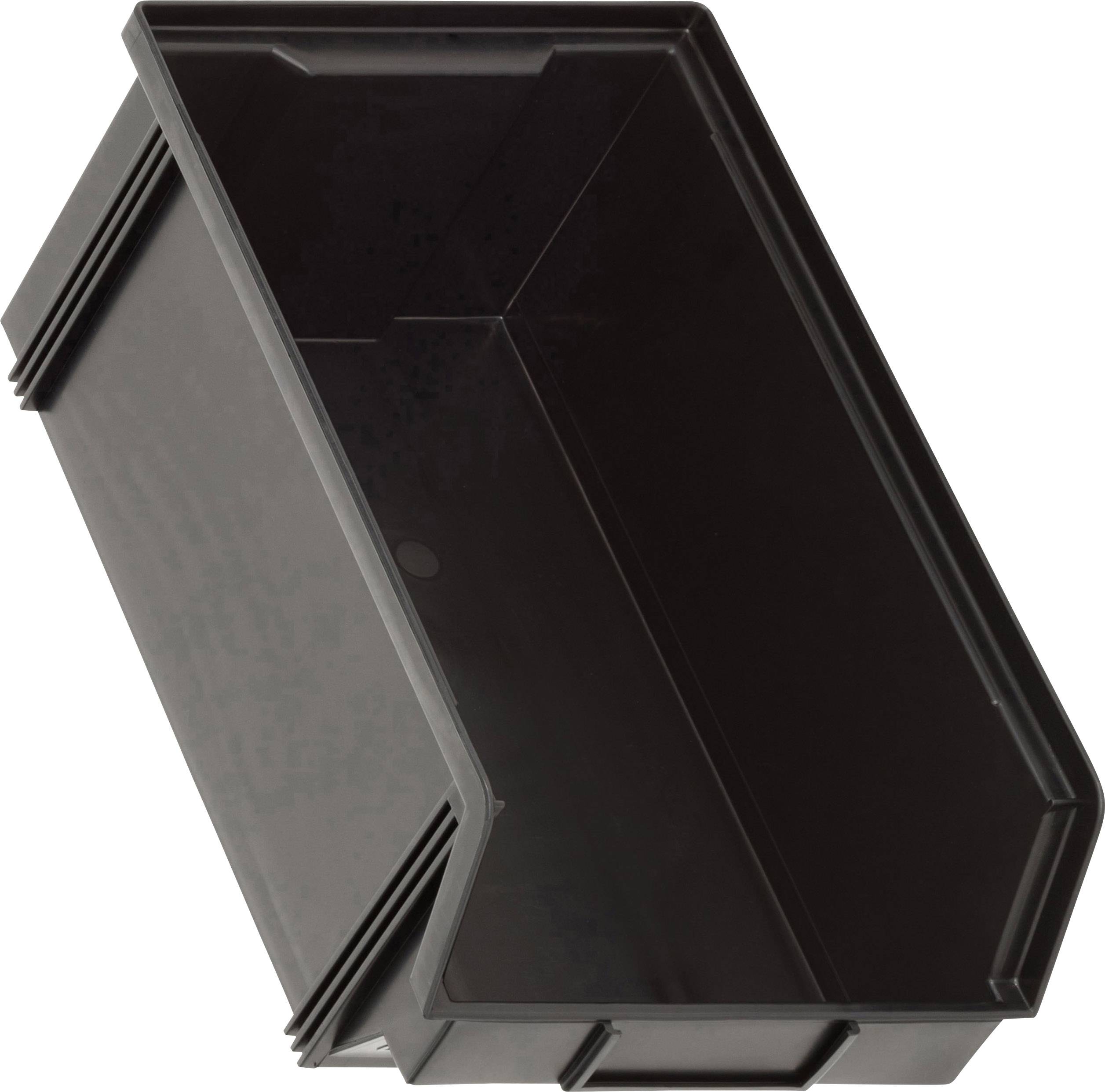 Alutec 1394103197 ESD Nyitott tárolódobozok CB3ZMC (Sz x Ma x Mé) 200 x 145 x 350 mm Fekete 1 db
