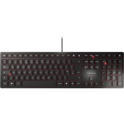 CHERRY KC6000 Slim USB Billentyűzet Angol, QWERTY Fekete