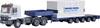 Kibri 13057 H0 Tehergépjármű modell Mercedes Benz Az Actros az LG 1550 Breuer & Wasel szállítószállítója
