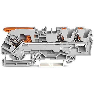 WAGO 2106-5301 Átmenő kapocs 7.50 mm Push-in kapocs Szürke 25 db