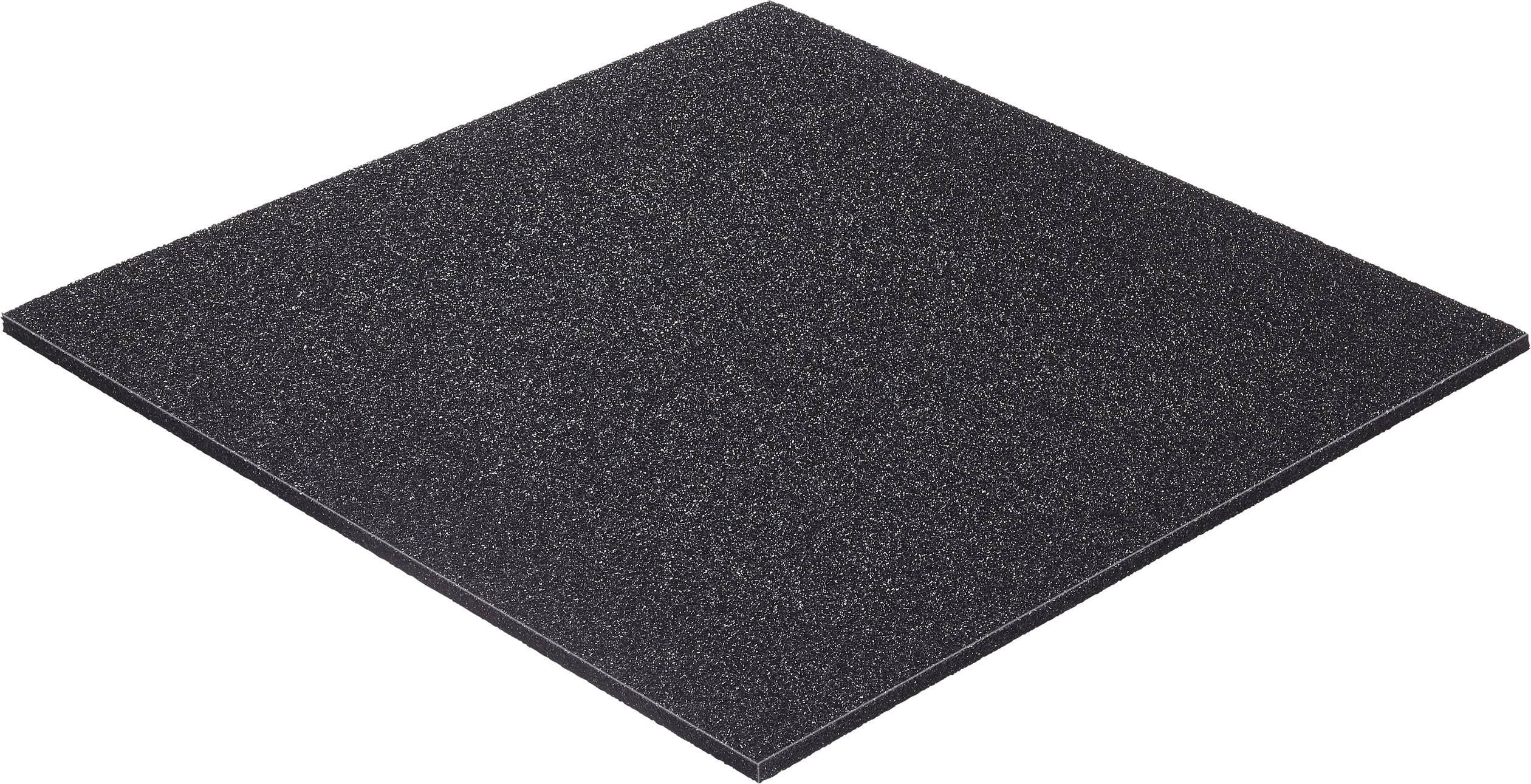 Alkatrésztároló elektrosztatikus habszivacs 300 x 300 x 6 mm fekete Wolfgang Warmbier 4550