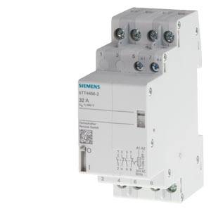 'Siemens Schütz 3RT A50-2 32 A' egy elektromos kapcsolókészüléket mutat, több csatlakozó kapoccsal és ipari szimbólumokkal műszaki alkalmazásokhoz.