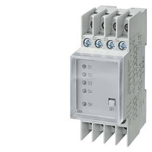 Egy négypólusú áramköri kontaktor, amely elektromos áramkörök vezérlésére szolgál, oldalt S1-től S4-ig jelölt csatlakozókkal.