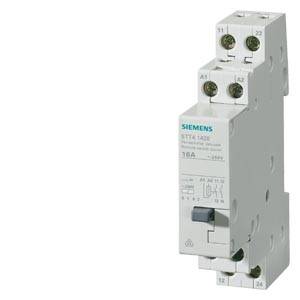 Egy Siemens installációs mágneskapcsoló fehér háttérrel, amelyen a '3TA1420' felirat látható. Alkalmas vezérlési és kapcsolási feladatokra elektromos berendezésekben.