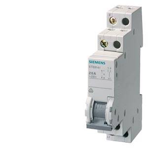 Egy Siemens gyártmányú kétpólusú védőkapcsoló, 20A, 230V teljesítménnyel, elektromos elosztószekrényekbe történő felhasználásra.