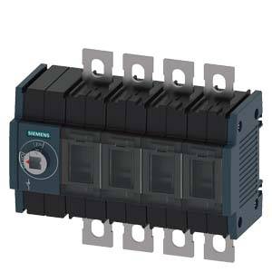 Egy elektromos alkatrész több csatlakozóval és egy kapcsolókerékkel a bal oldalán. Ez egy Siemens márkájú kapcsolókapcsoló.