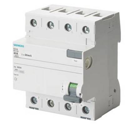 Siemens 5SV43470KL 5SV4347-0KL FI védőkapcsoló AC 80 A 0.03 A 400 V-0