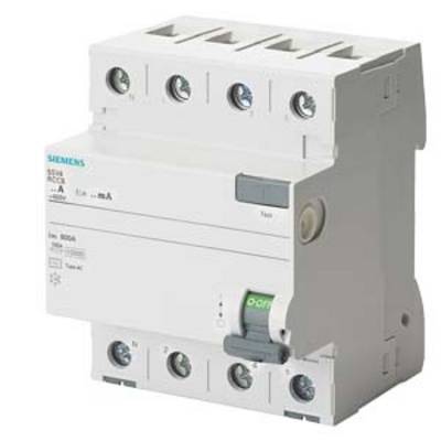 Siemens 5SV46460KL 5SV4646-0KL FI védőkapcsoló AC 63 A 0.3 A 400 V-0
