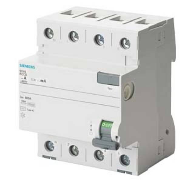 Siemens 5SV46460KL 5SV4646-0KL FI védőkapcsoló AC 63 A 0.3 A 400 V