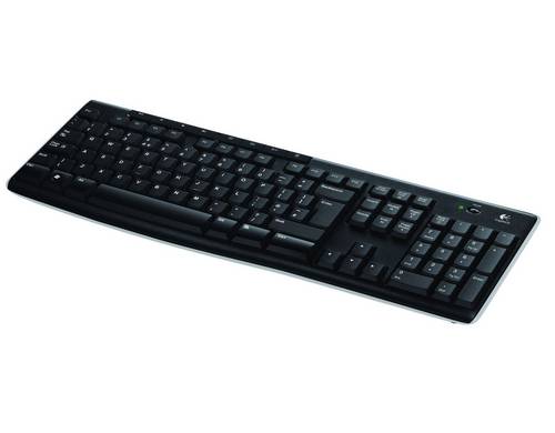 Logitech K270 Rádiójel vezérlésű Billentyűzet svájci, QWERTZ Fekete Numerikus billentyűzettel-0