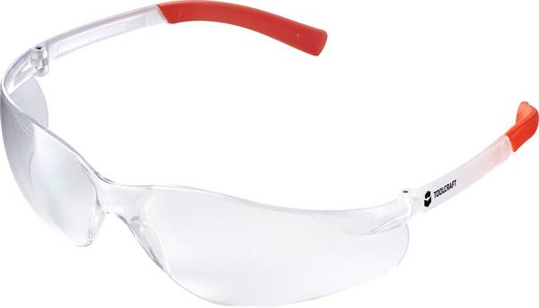 TOOLCRAFT  TO-5343213 Védőszemüveg  Átlátszó, Narancs EN 166 DIN 166