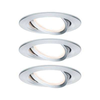 Beépíthető lámpa 3 részes készlet LED LED 19.5 W Paulmann 93487 Nova Alumínium