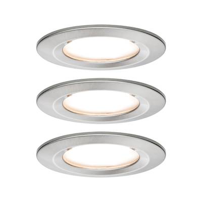 Fürdőszobai beépíthető lámpa 3 részes készlet LED LED 19.5 W IP44 Paulmann Nova Nemesacél (matt)