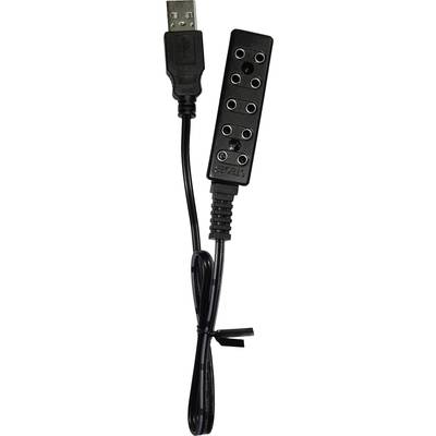 Kahlert Licht C 69465 Elosztó kapocsléc 3.5 V USB-csatlakozóval