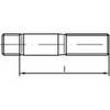 TOOLCRAFT TO-5358297 menetes stift M12 95 mm DIN 938 rozsdamentes acél A4 10 db