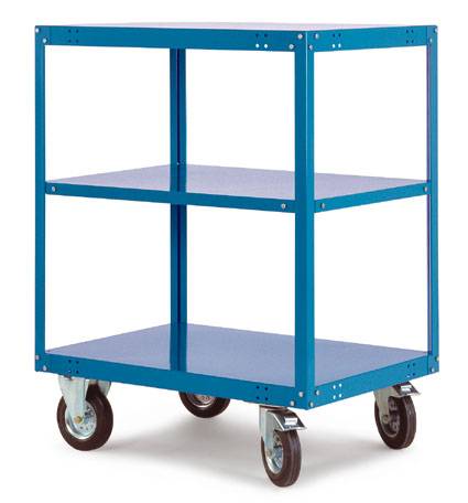 Manuflex TT4162.7016 Polcos kocsi Acél Porbevonatos Terhelés (max.): 400 kg Antracit