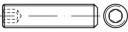 Menetes stift M5 35 mm rozsdamentes acél A1, A2 TOOLCRAFT TO-5369655 25 db