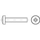 TOOLCRAFT TO-5375667 csavar M6 16 mm kereszthornyú Philips ISO 7045 rozsdamentes acél A4 200 db