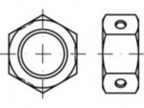 Hatlapú anya M10 84032 rozsdamentes acél A4 500 db TOOLCRAFT TO-5379924