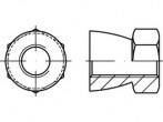 Biztonsági anya M16 88118 acél 100 db TOOLCRAFT TO-5380359