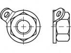 Elveszíthetetlen anya M10 88153 rozsdamentes acél A2 10 db TOOLCRAFT TO-5380407
