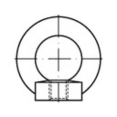Gyűrűs anya M8 DIN 582 tűzihorganyzott acél 25 db TOOLCRAFT TO-5381586