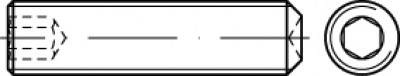 Menetes stift M10 8 mm TOOLCRAFT TO-5415591 100 db