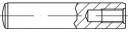 Hengeres szeg 5 mm acél TOOLCRAFT TO-5435205 100 db