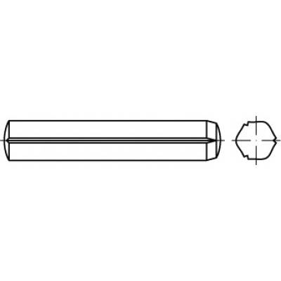 Hengeres rovátkolt szeg 6 mm acél TOOLCRAFT TO-5437602 100 db
