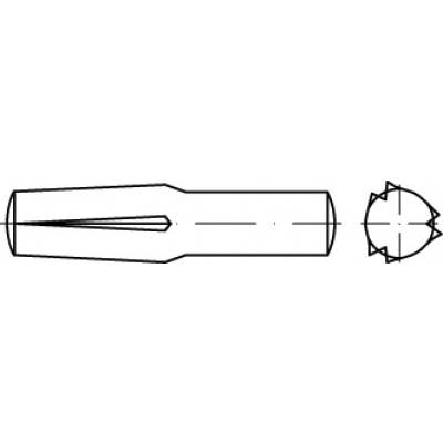 Hasított csapszeg 3 mm acél TOOLCRAFT TO-5437827 100 db