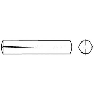 Hasított illesztőszeg 3 mm acél TOOLCRAFT TO-5438646 100 db